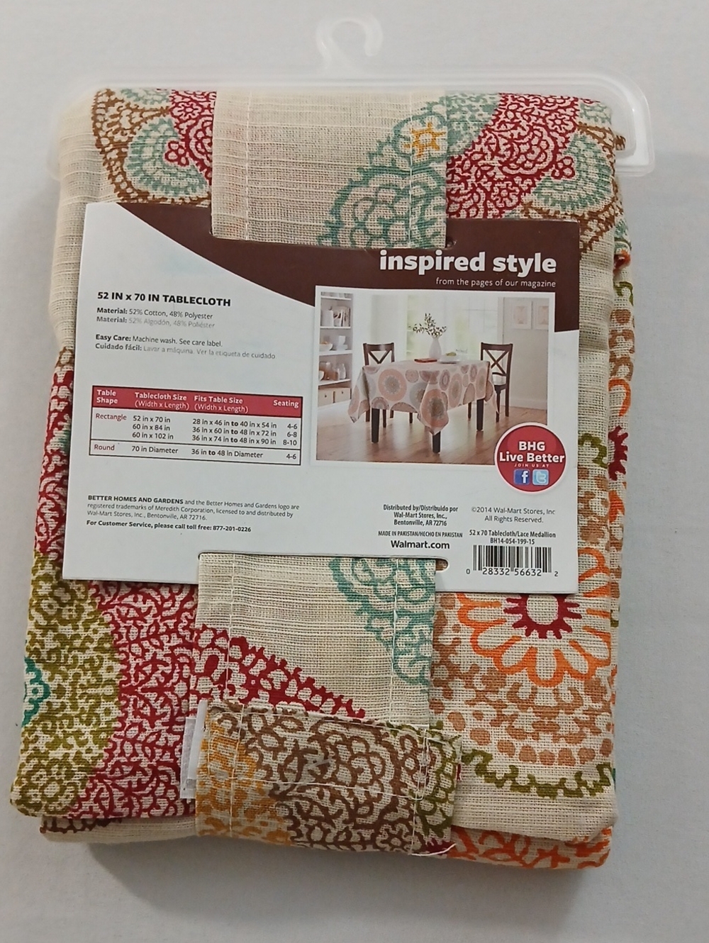 Better Homes And Gardens Tablecloth NWT - Picture 2 of 6